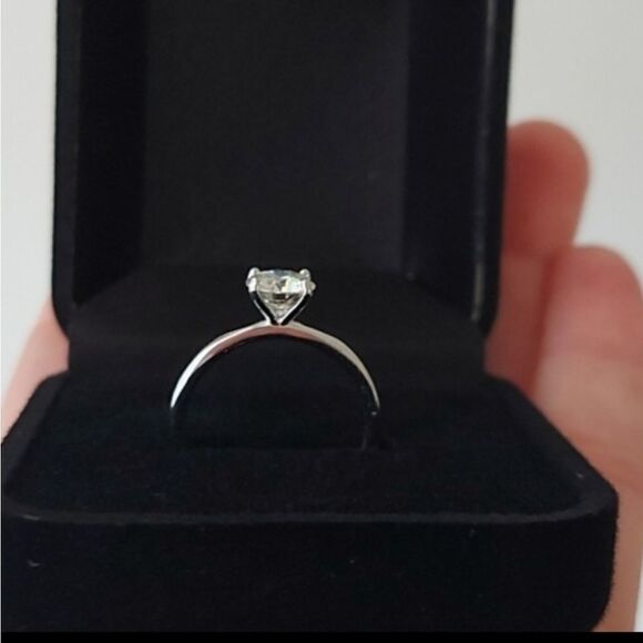 1 Carat Moissanite Sterling Silver Ring - Picture 10 of 16